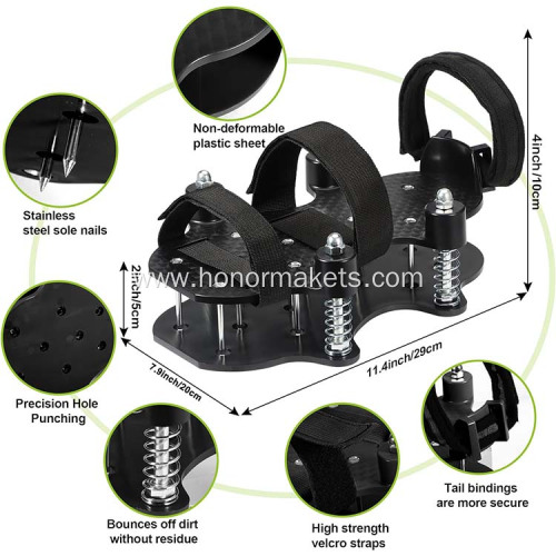 Lawn Aerator Shoes Spring-Loaded Design Patented Upgrade Double Layer Lawn Shoes Soil Yard Aerator Tool for Patio Garden